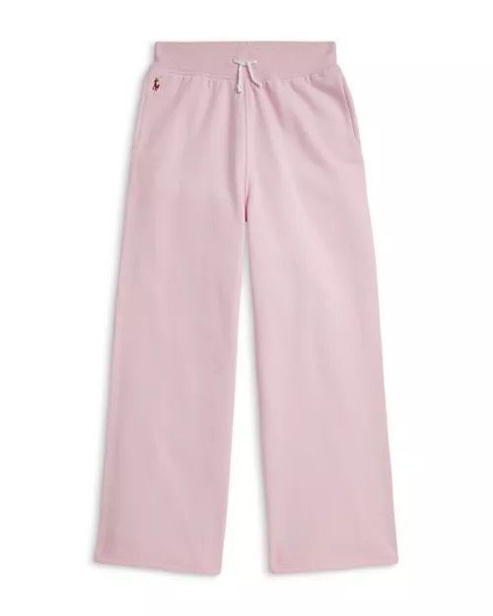 Polo Ralph Lauren Peached Cotton-Blend Fleece Wide Leg Lounge Sweatpants Pink 6X